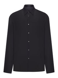 Gucci Men Black Silk Shirt