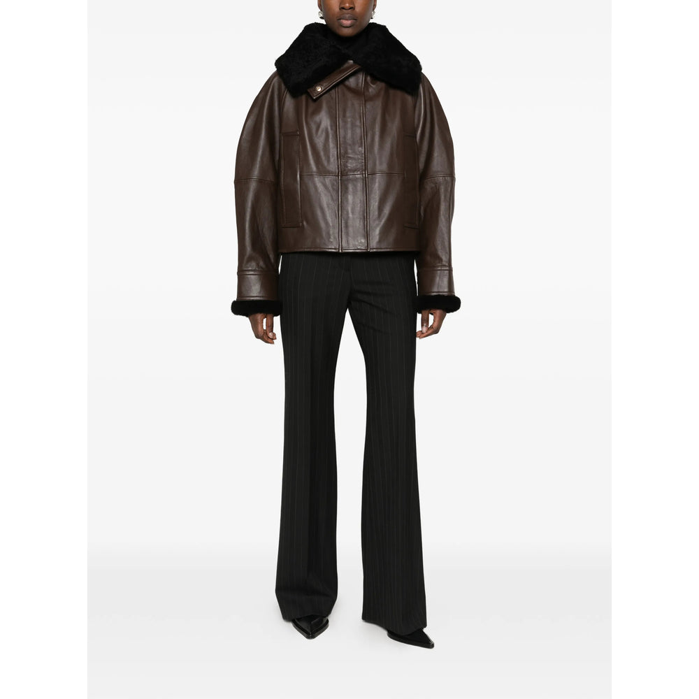 Sportmax Brown Jackets - Leather Jackets Women