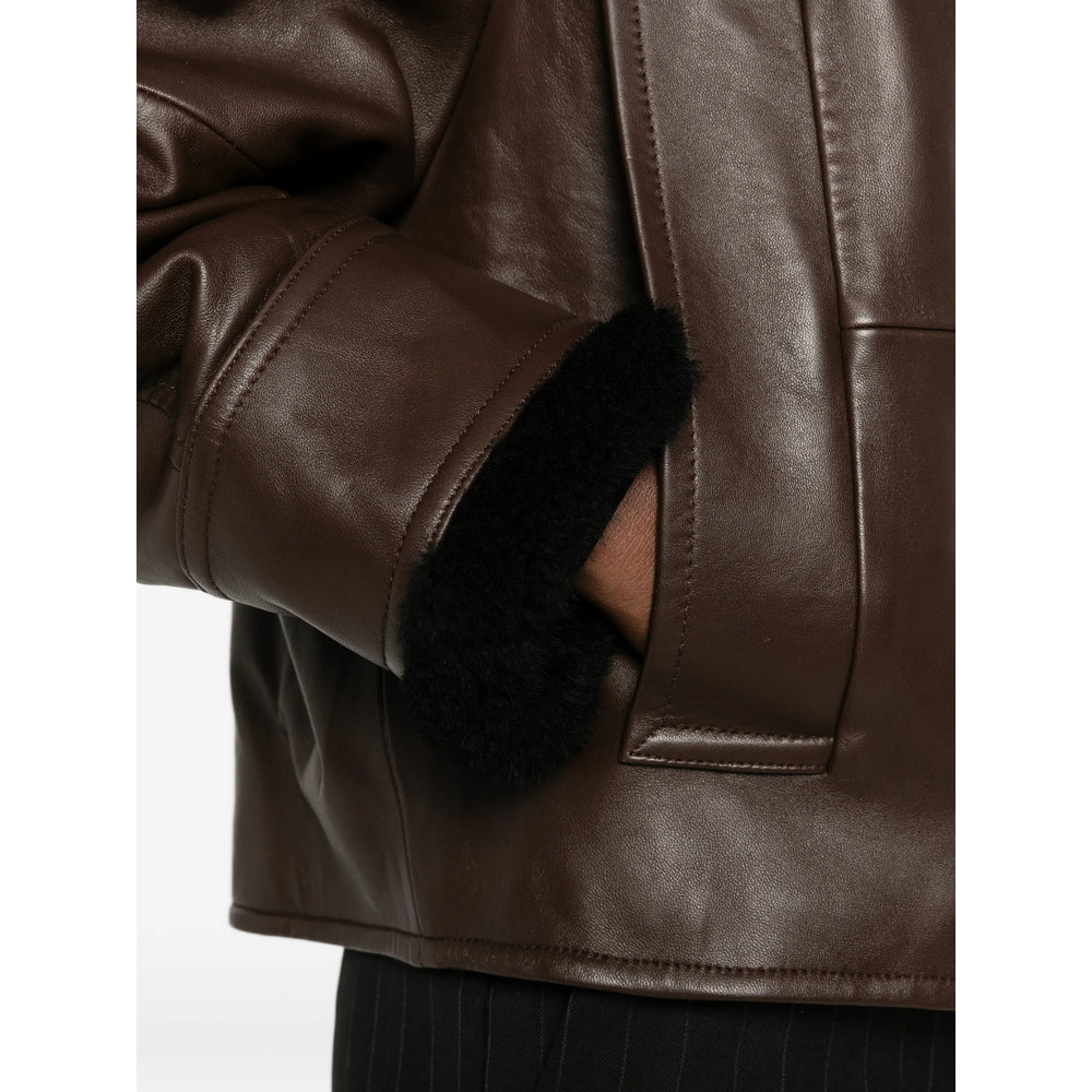 Sportmax Brown Jackets - Leather Jackets Women