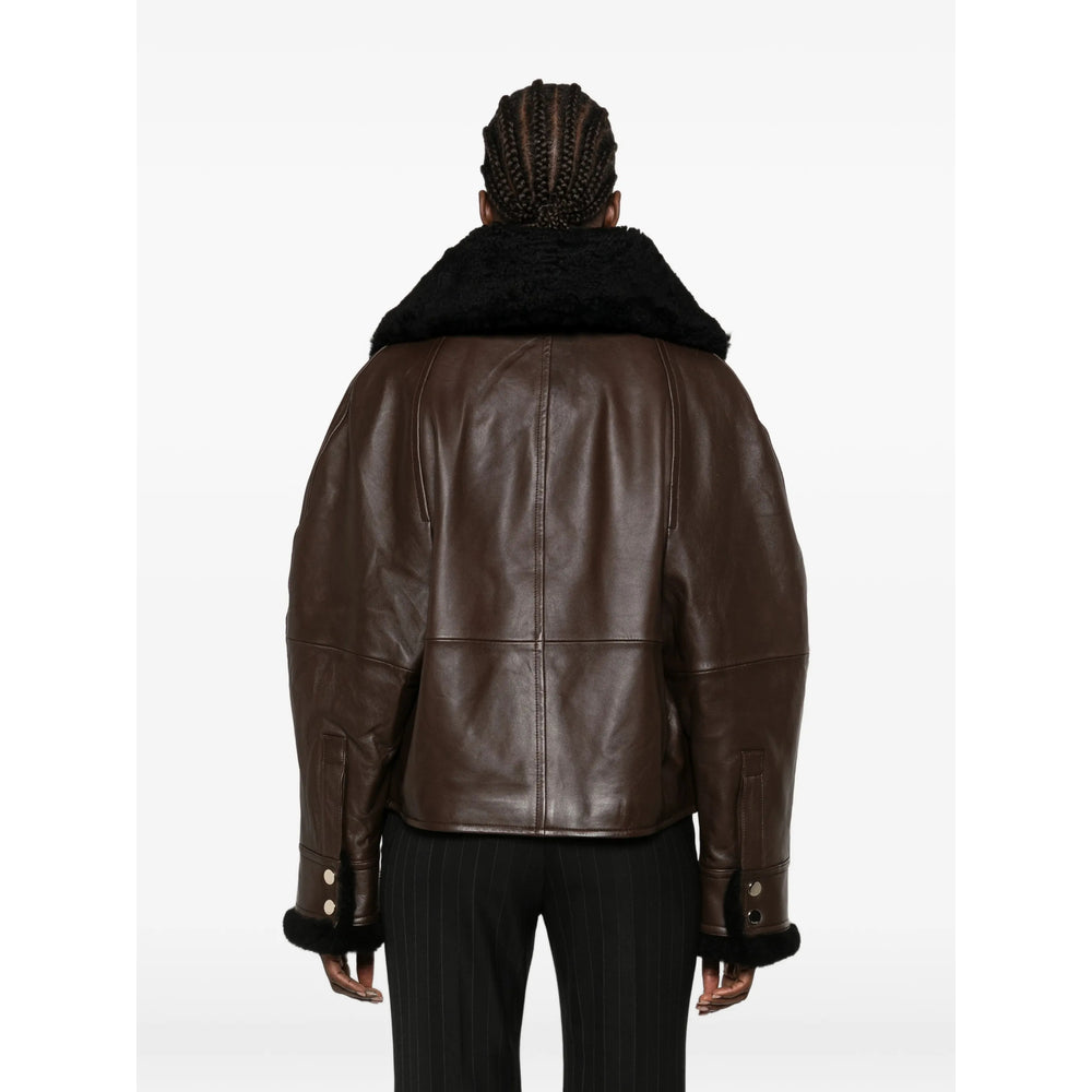 Sportmax Brown Jackets - Leather Jackets Women