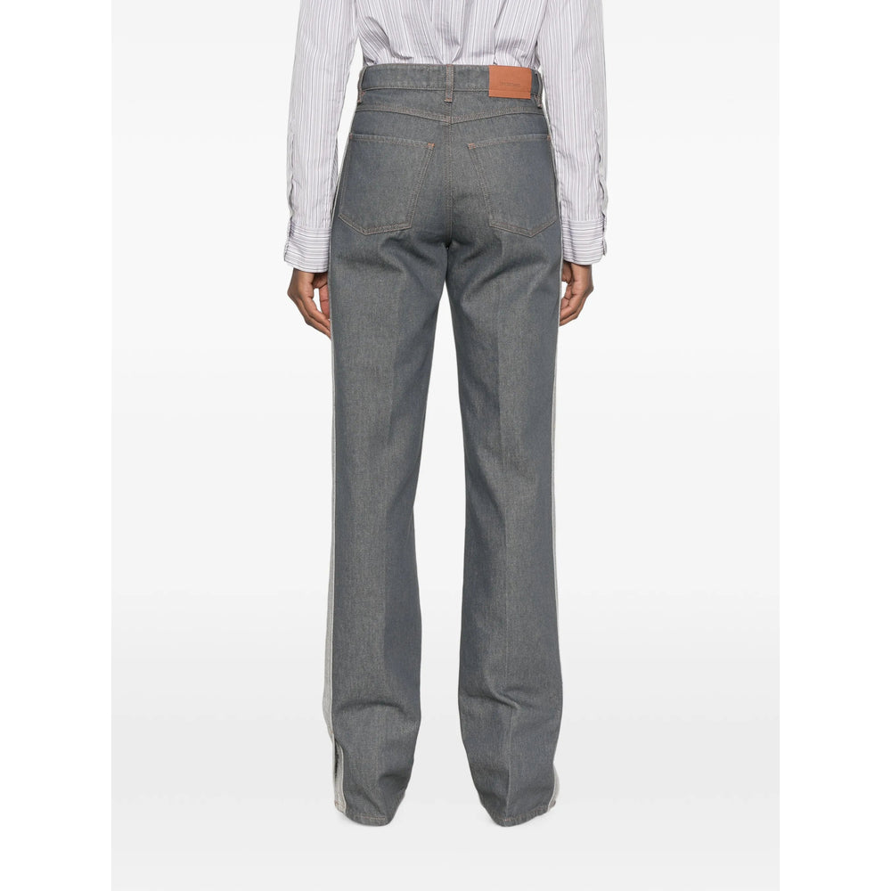 Sportmax Grey Denim - Straight-Leg Jeans Women