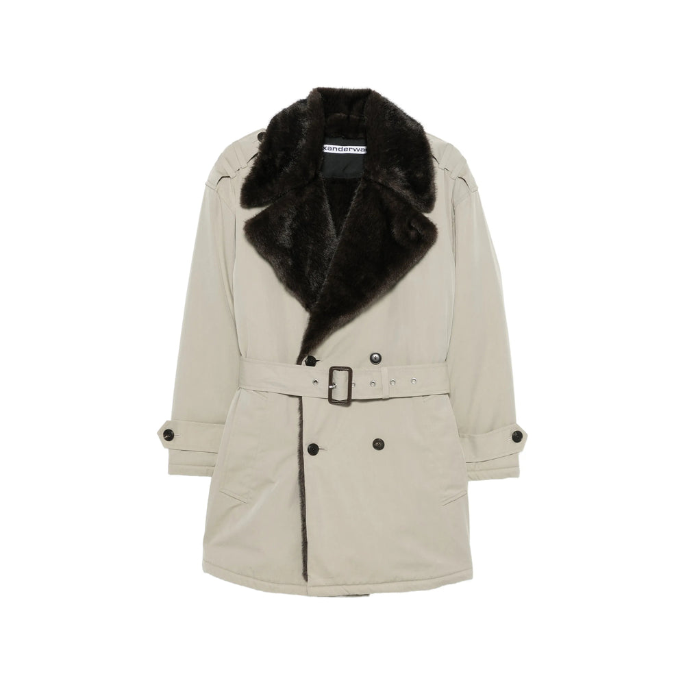 Alexander Wang Alexander Wang Neutrals Coats - Double Breasted & Peacoats Women