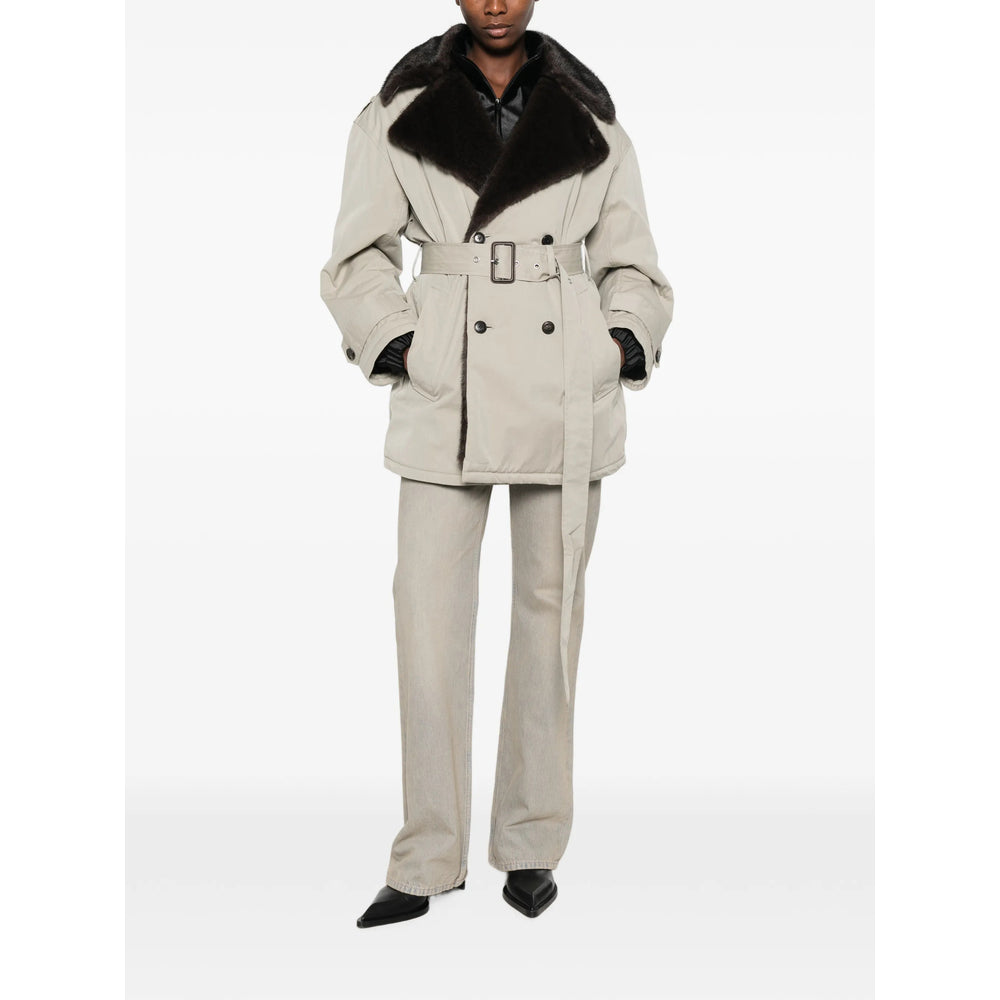 Alexander Wang Alexander Wang Neutrals Coats - Double Breasted & Peacoats Women