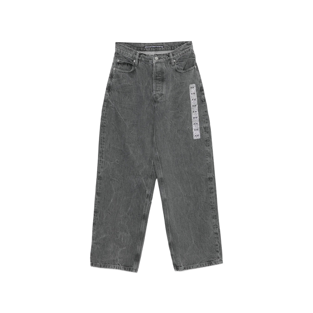 Alexander Wang Alexander Wang Grey Denim - Wide-Leg Jeans Women