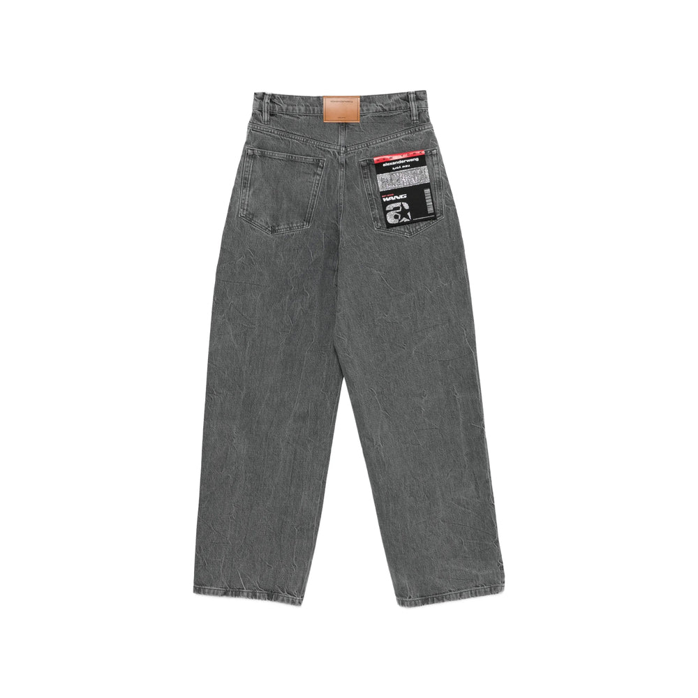 Alexander Wang Alexander Wang Grey Denim - Wide-Leg Jeans Women