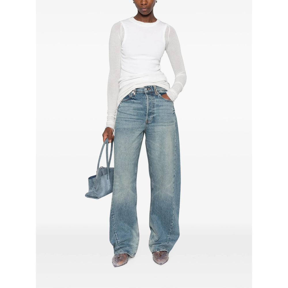 Alexander Wang Alexander Wang Blue Denim - Wide-Leg Jeans Women