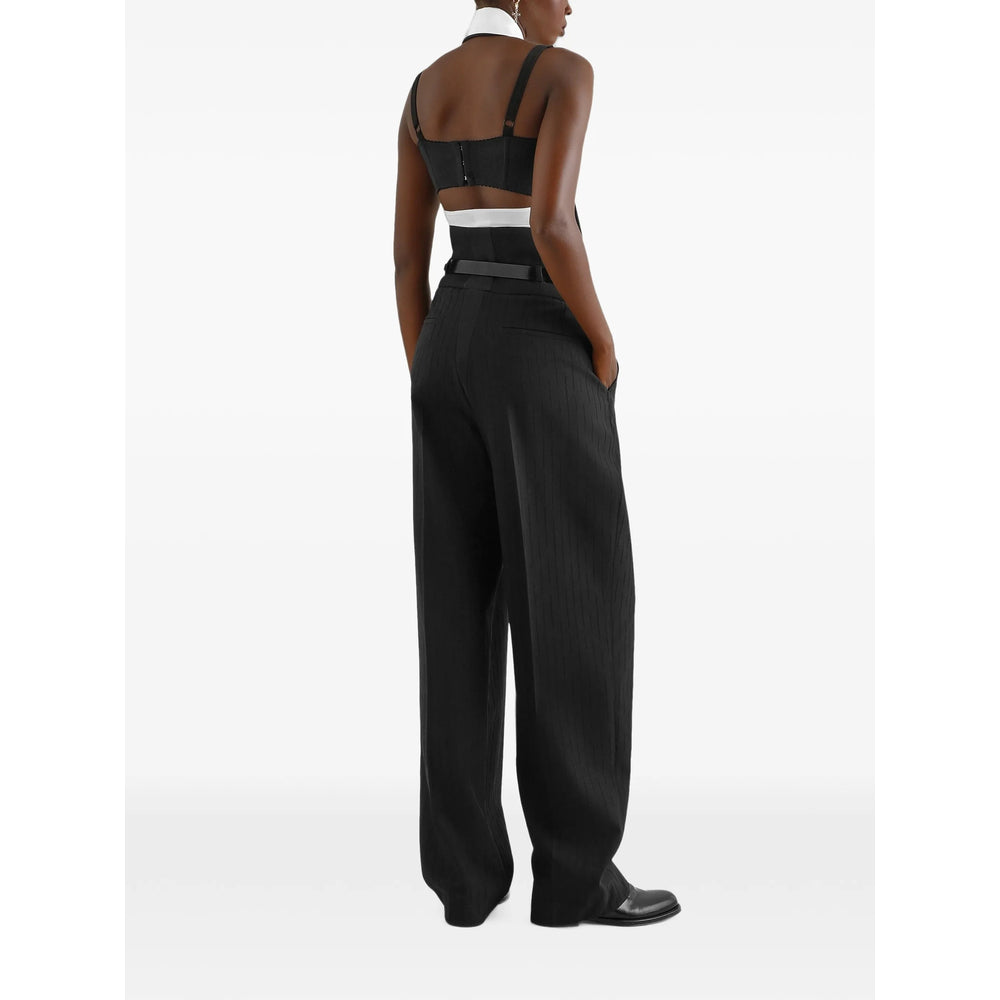 Dolce & Gabbana Black Trousers - High-Waisted Trousers Women