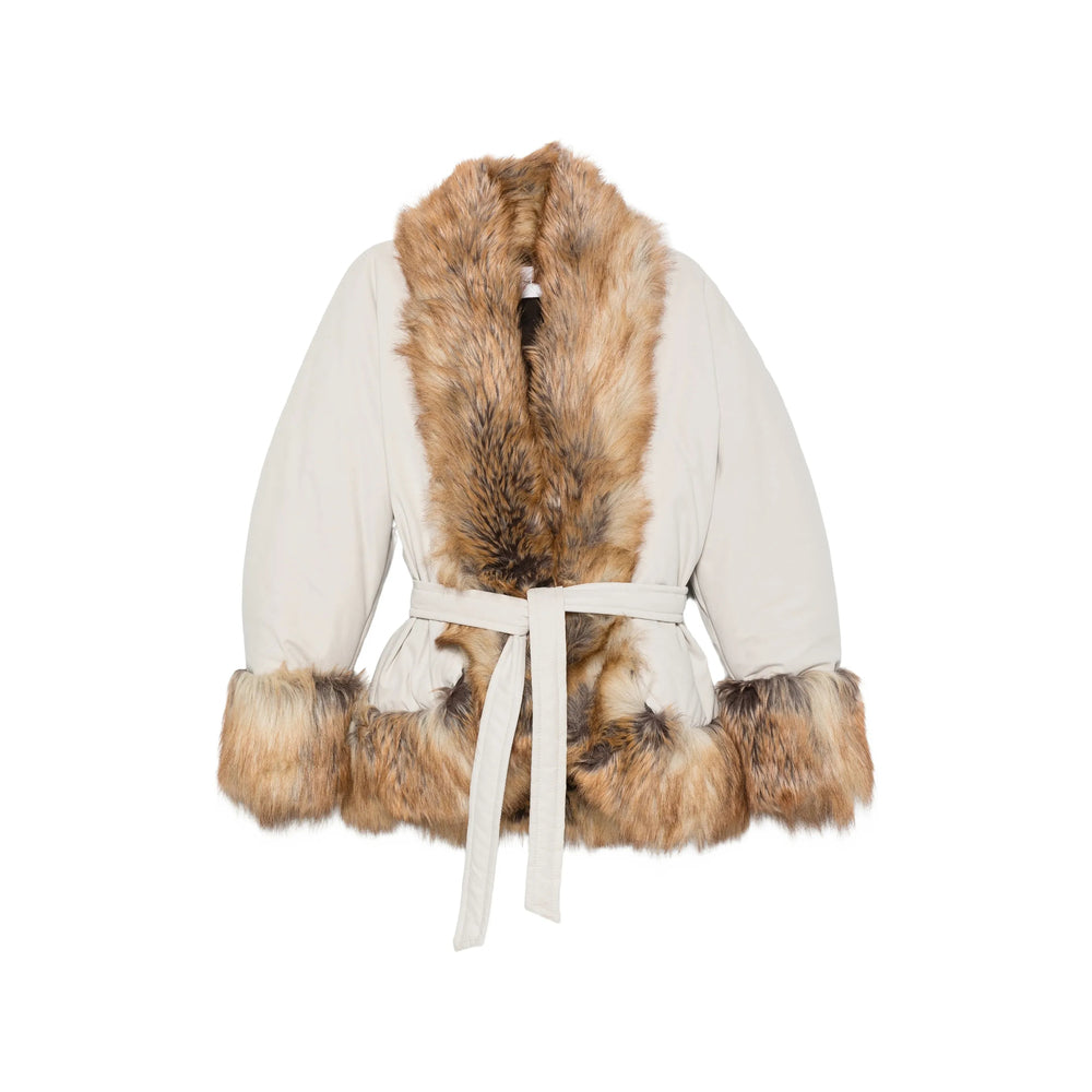 The Andamane Neutrals Coats - Faux Fur Coats Women