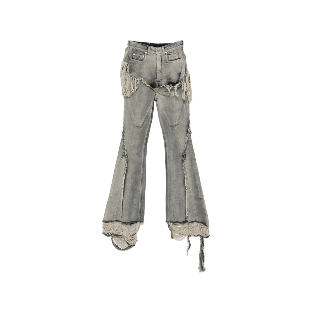 Rick Owens Drkshdw Grey Denim - Bootcut Jeans Women