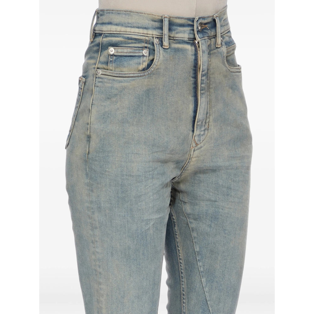 Rick Owens Drkshdw Rick Owens Drkshdw Blue Denim - Flared Jeans Women
