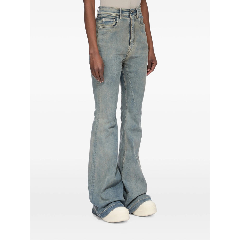 Rick Owens Drkshdw Rick Owens Drkshdw Blue Denim - Flared Jeans Women