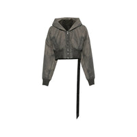Rick Owens Drkshdw Rick Owens Drkshdw Grey Jackets - Cropped Jackets Women