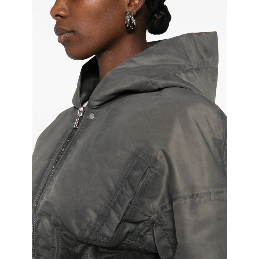 Rick Owens Drkshdw Rick Owens Drkshdw Grey Jackets - Cropped Jackets Women