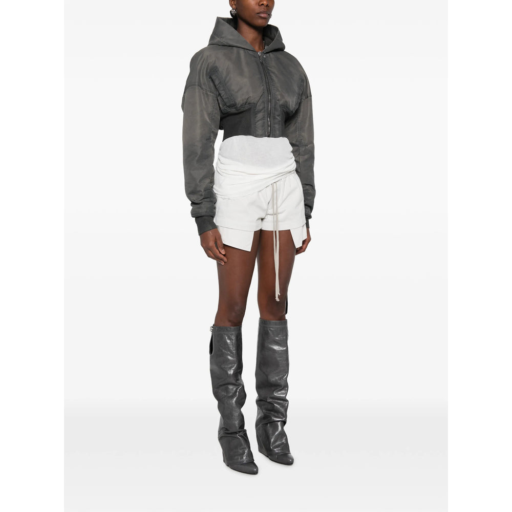 Rick Owens Drkshdw Rick Owens Drkshdw Grey Jackets - Cropped Jackets Women