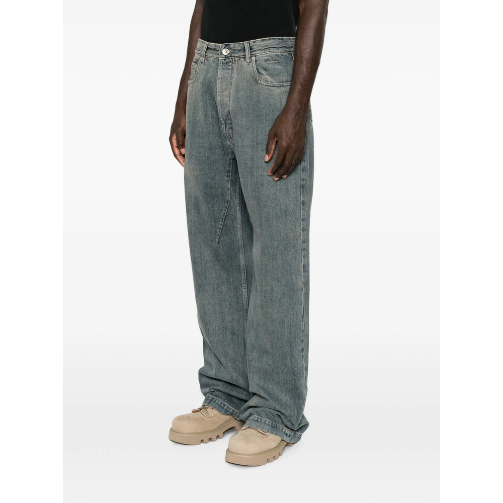 Rick Owens Drkshdw Blue Denim - Wide-Leg Jeans Men