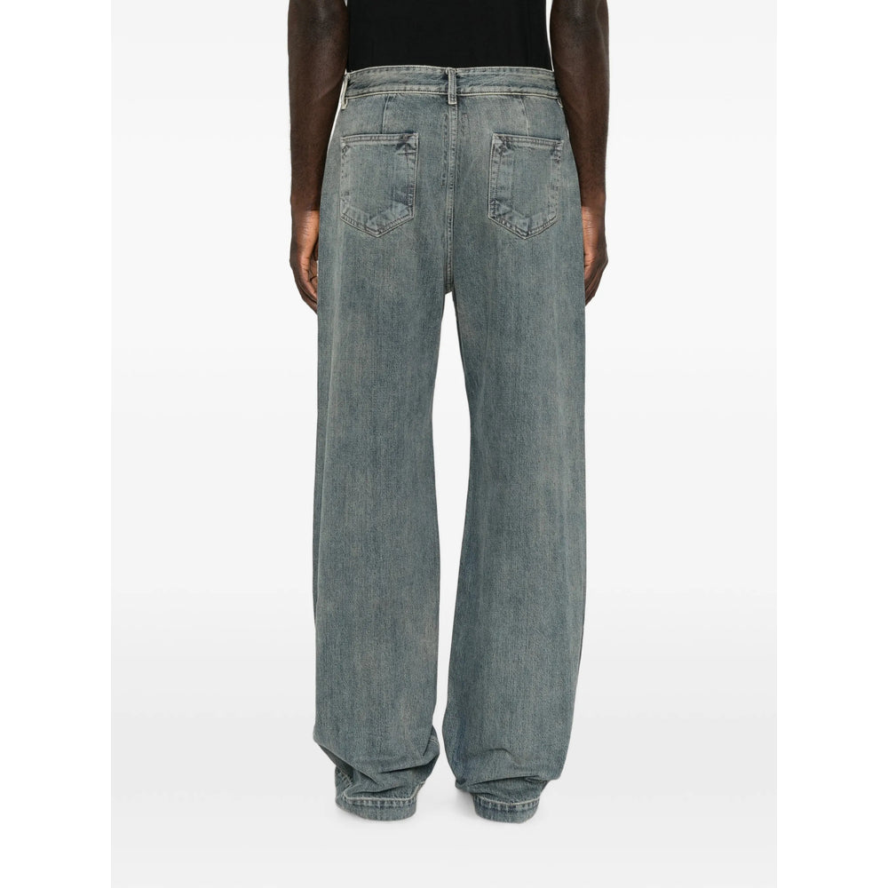 Rick Owens Drkshdw Blue Denim - Wide-Leg Jeans Men