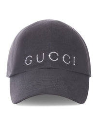 Gucci Women Baseball Cap With Crystal Logo