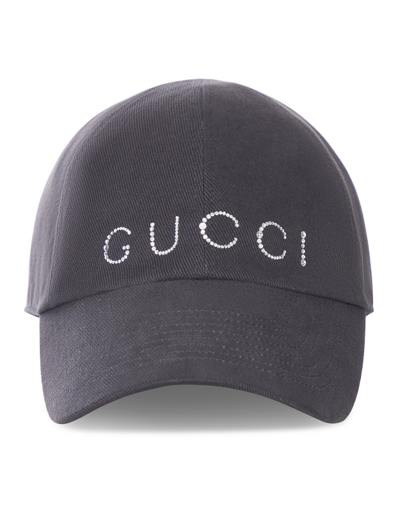 Gucci Women Baseball Cap With Crystal Logo
