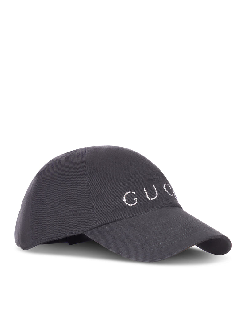 Gucci Women Baseball Cap With Crystal Logo