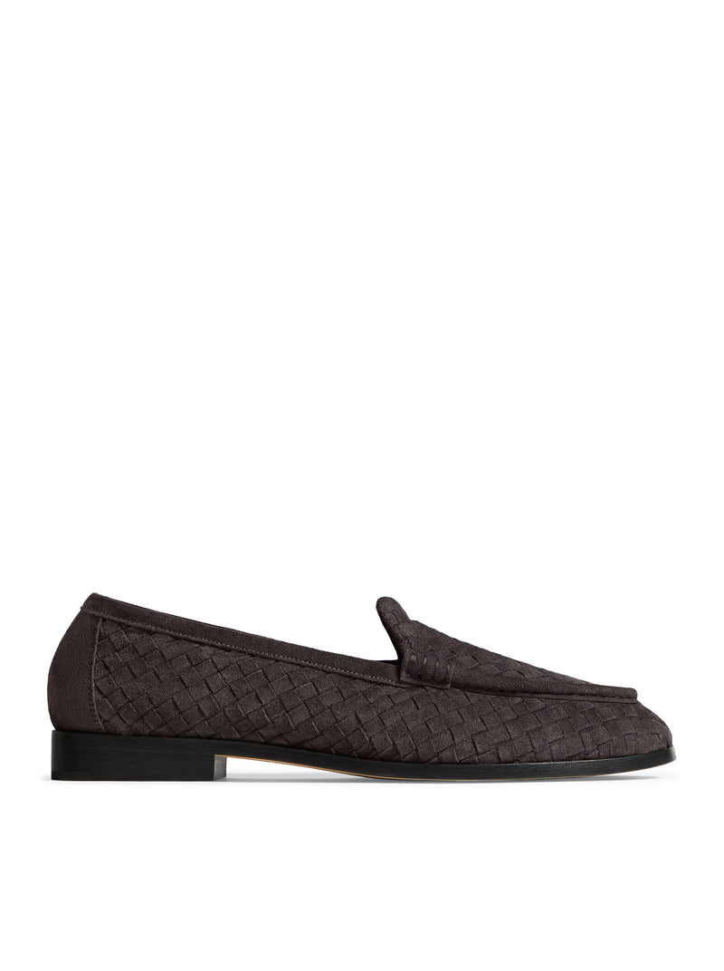 Bottega Veneta Men Silenzio Suede Loafers