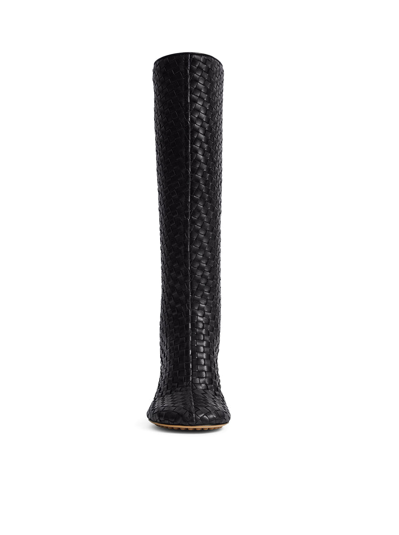 Bottega Veneta Women Cherry Woven Leather Boots