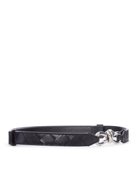 Bottega Veneta Bottega Veneta Women Nappa Belt With Braided Design And Emblem Knot Buckle