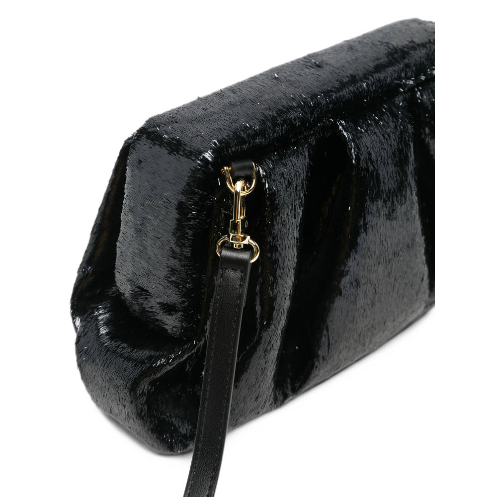 Themoirè Black Clutch Bags Women