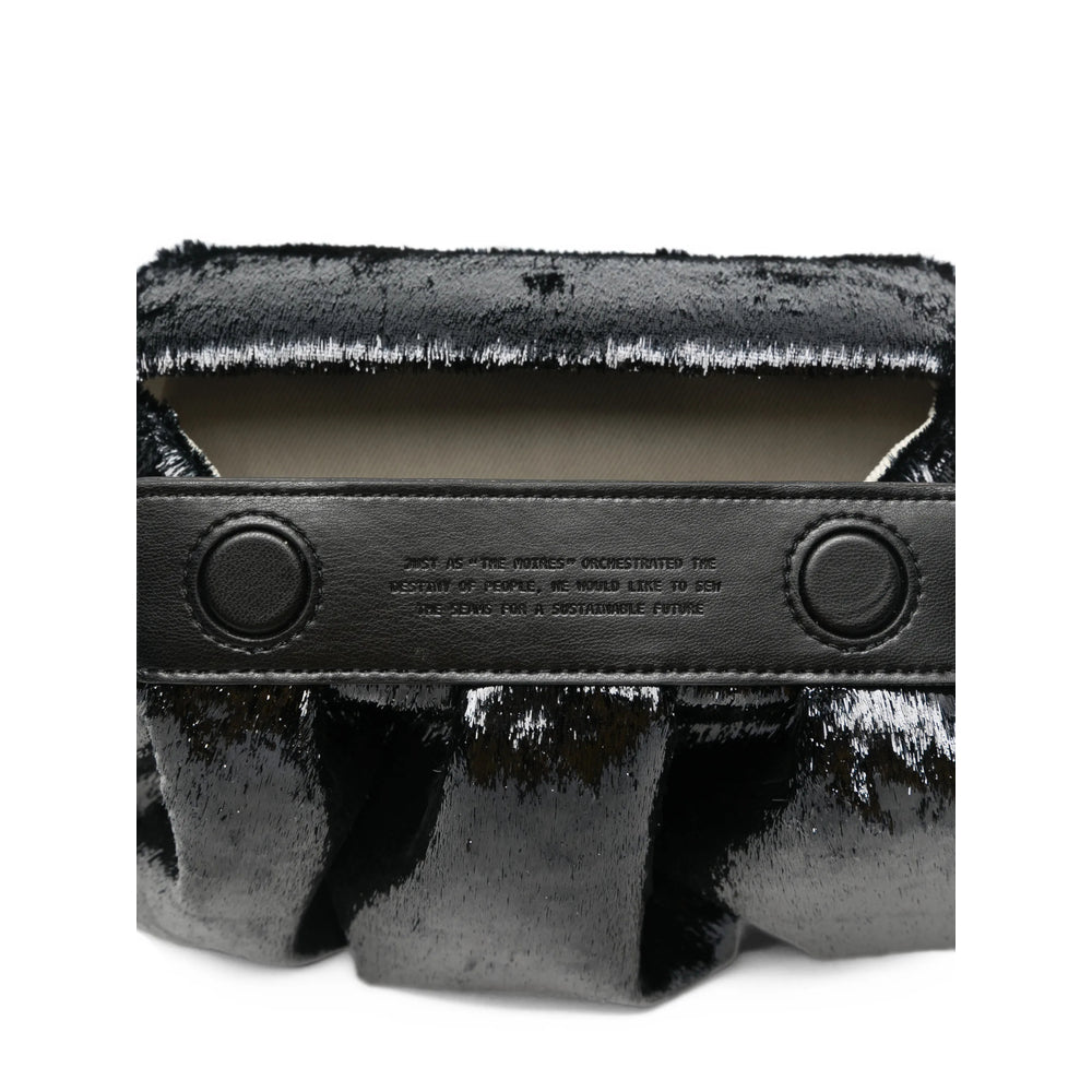 Themoirè Black Clutch Bags Women