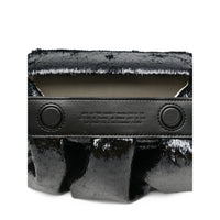 Themoirè Black Clutch Bags Women