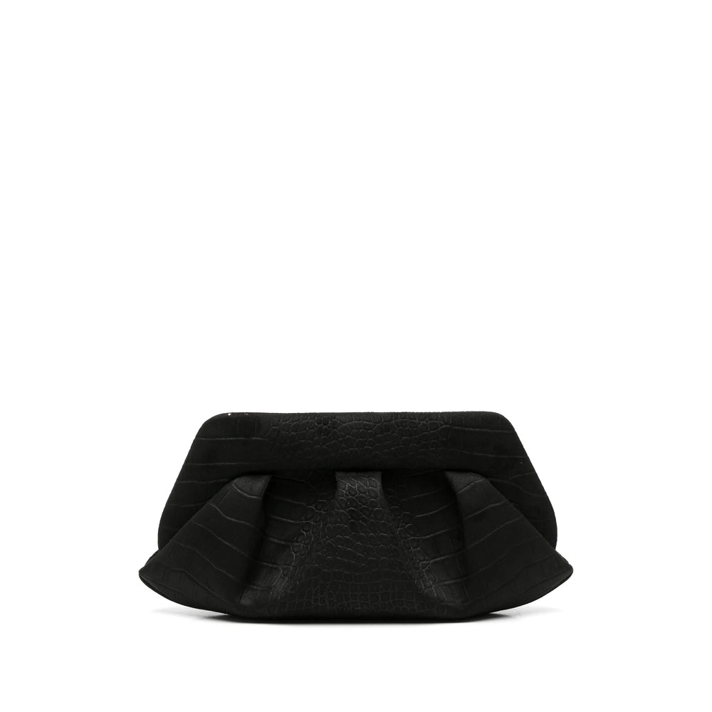 Themoirè Black Clutch Bags Women