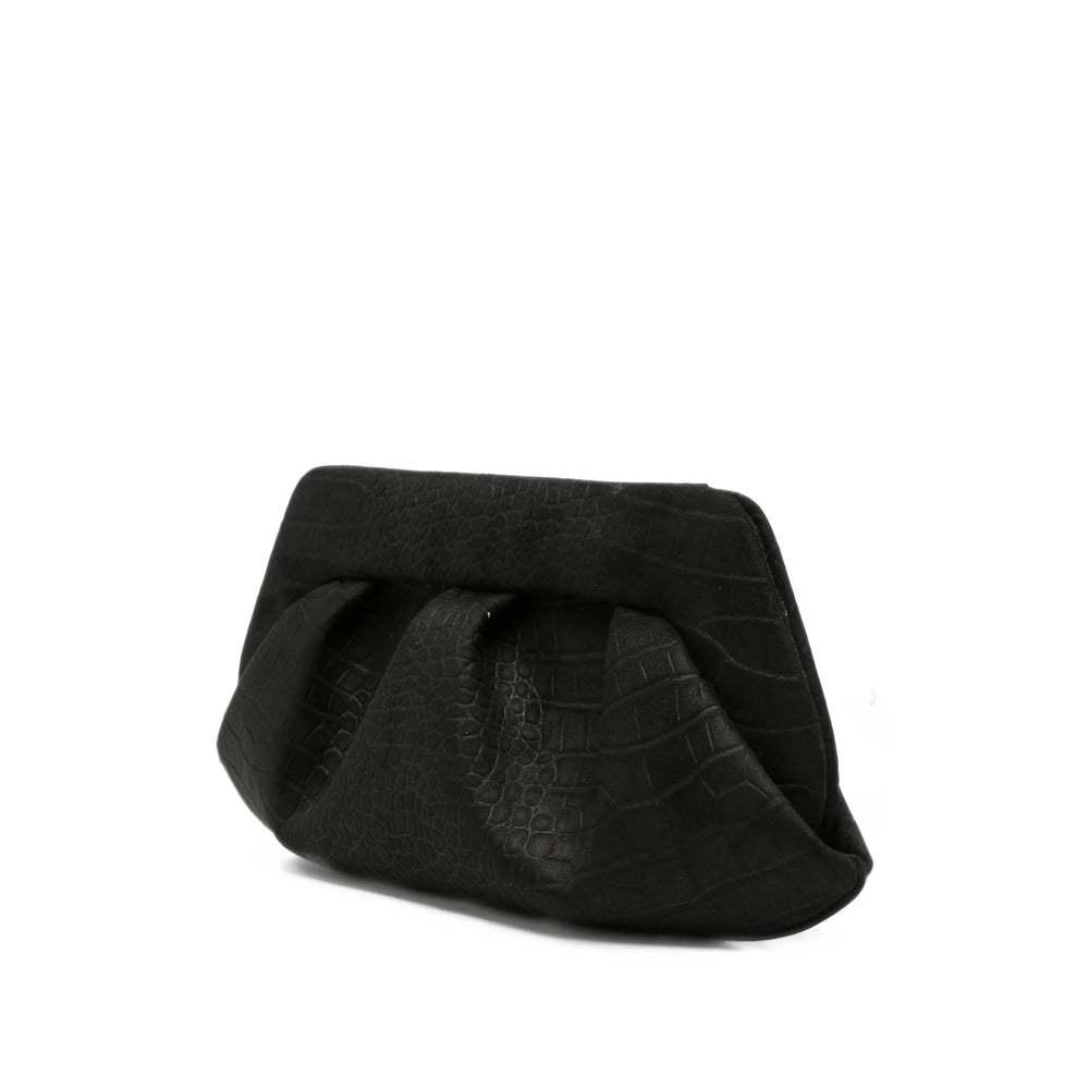 Themoirè Black Clutch Bags Women