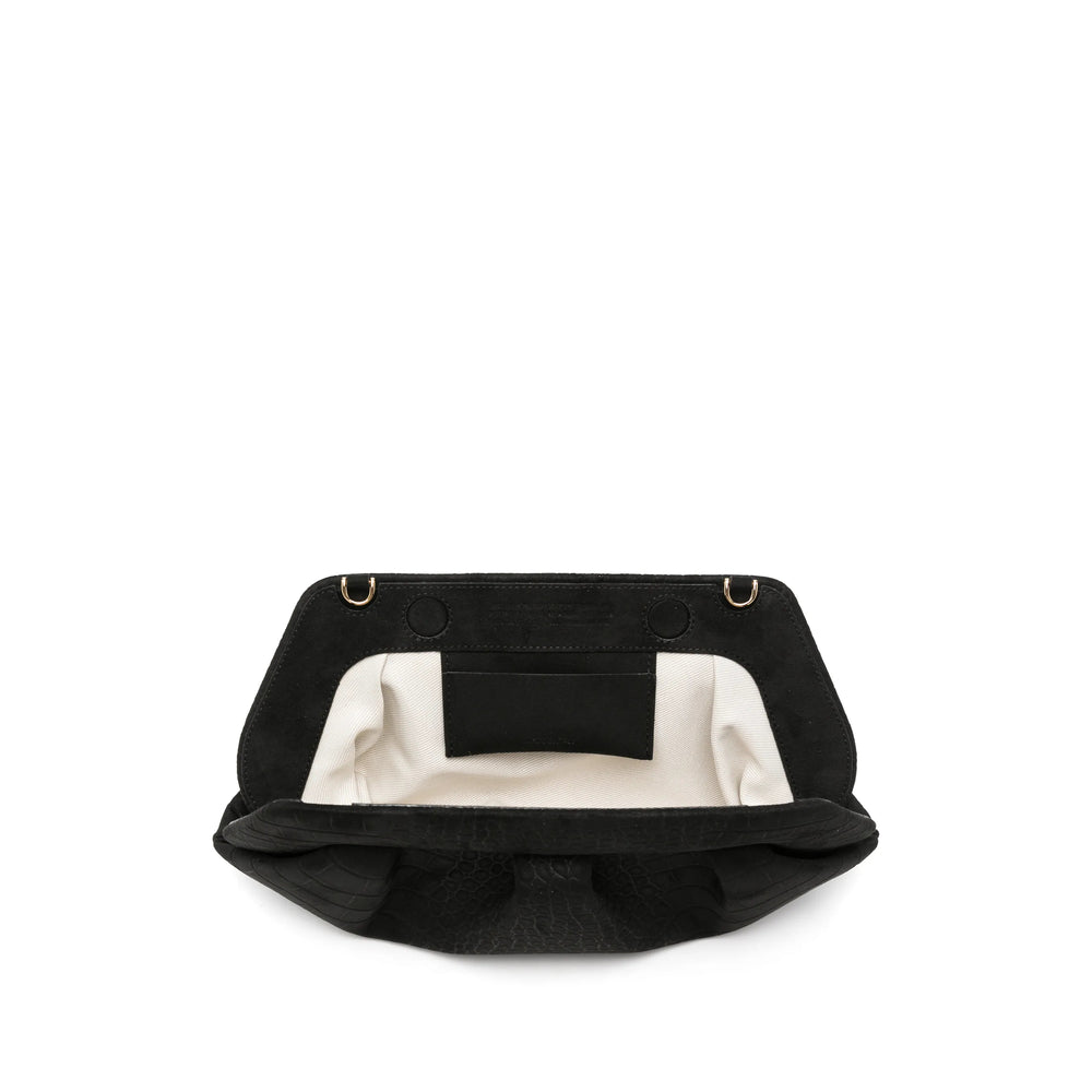 Themoirè Black Clutch Bags Women