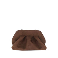 Themoirè Brown Clutch Bags Women