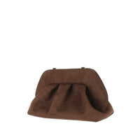 Themoirè Brown Clutch Bags Women