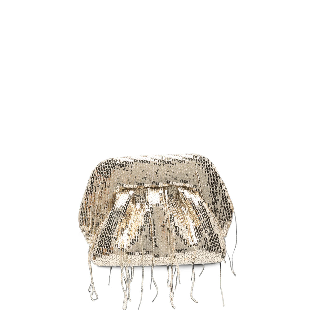 Themoirè Gold Clutch Bags Women