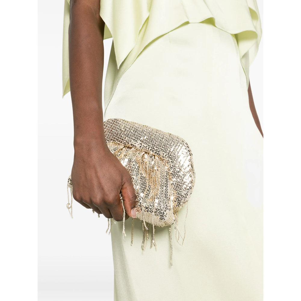 Themoirè Gold Clutch Bags Women