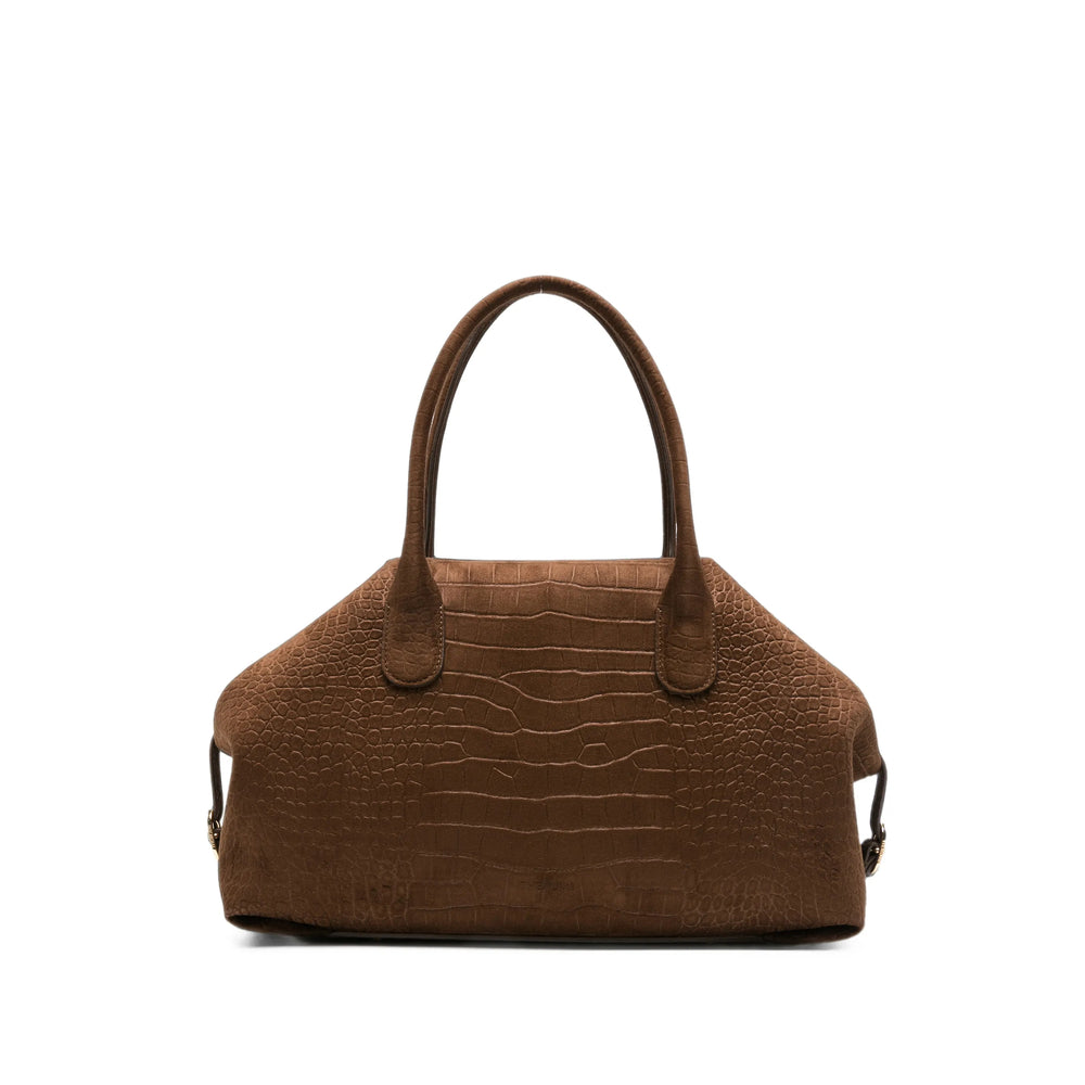 Themoirè Brown Tote Bags Women