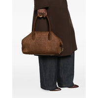 Themoirè Brown Tote Bags Women