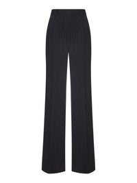 Saint Laurent Saint Laurent Women Pinstriped Crêpe Tailored Trousers
