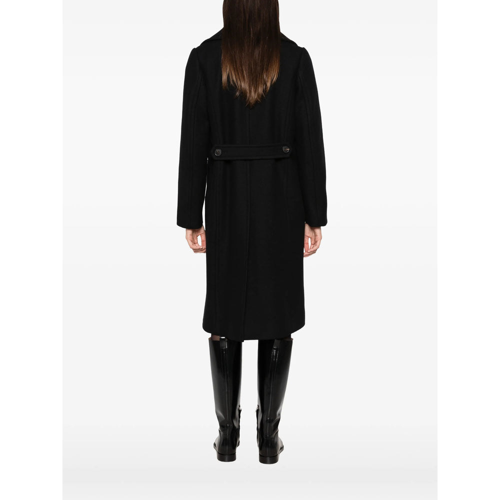 Dries Van Noten Black Coats - Double Breasted & Peacoats Women
