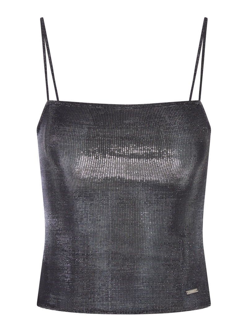 Gucci Gucci Women Jersey Top With Iridescent Effect