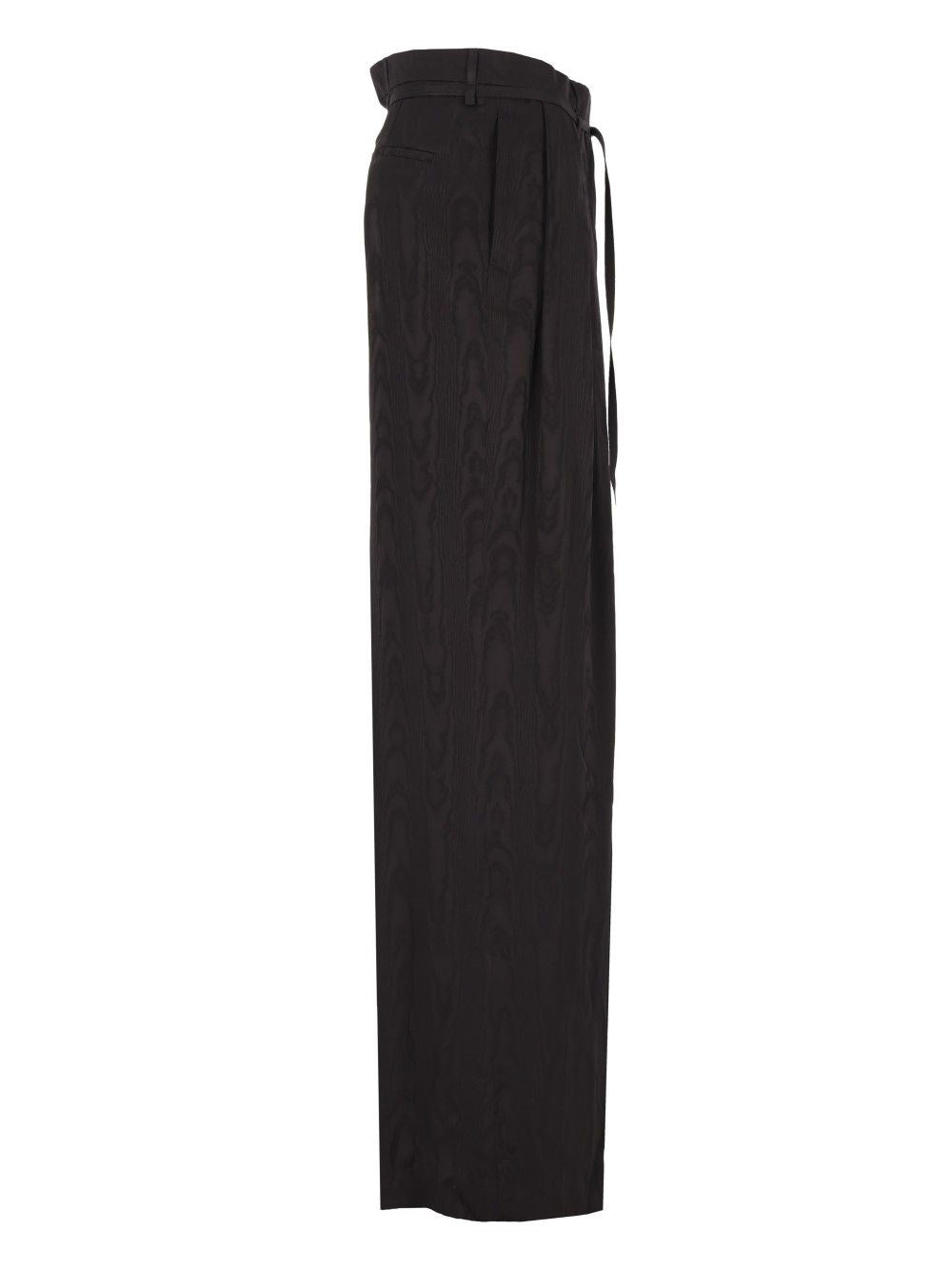 Dries Van Noten Women High-Waisted Trousers Moiré Motif