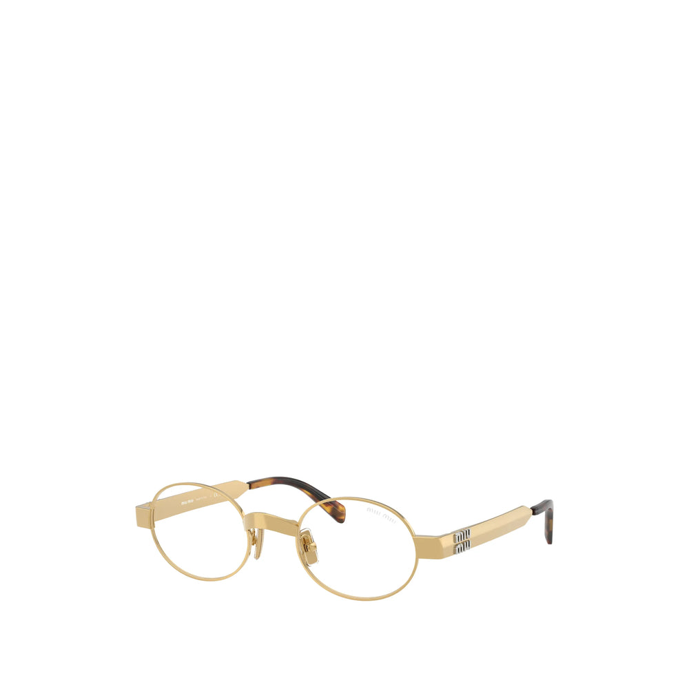 Miu Miu Gold Glasses & Frames Men