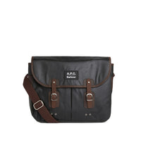 Barbour X A.P.C. Green Messenger Bags Men