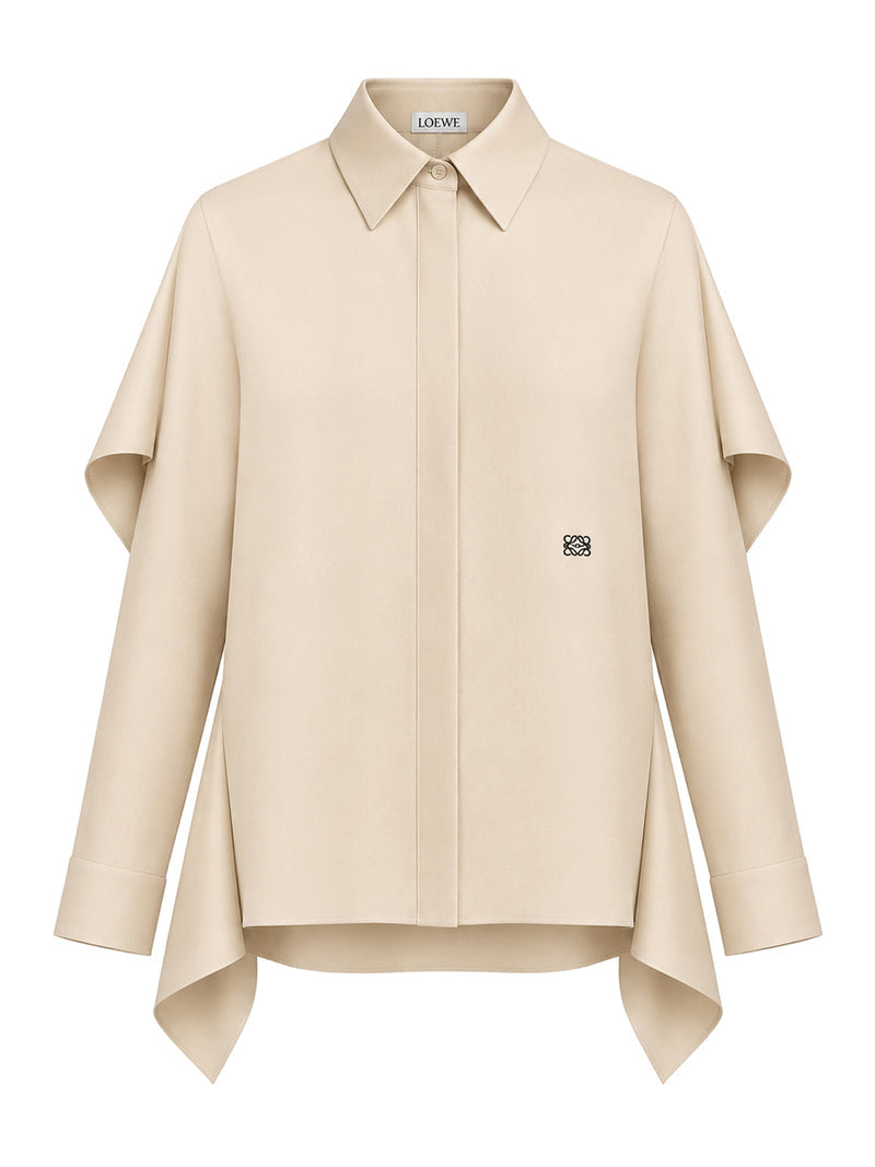Loewe Loewe Women Silk Twill Shirt With Soft Panel