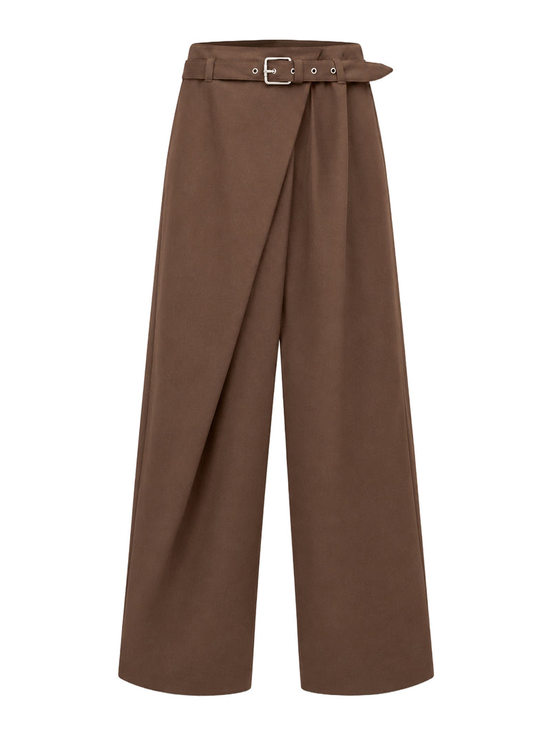 Loewe Loewe Women Cotton Trousers With Asymmetric Draping