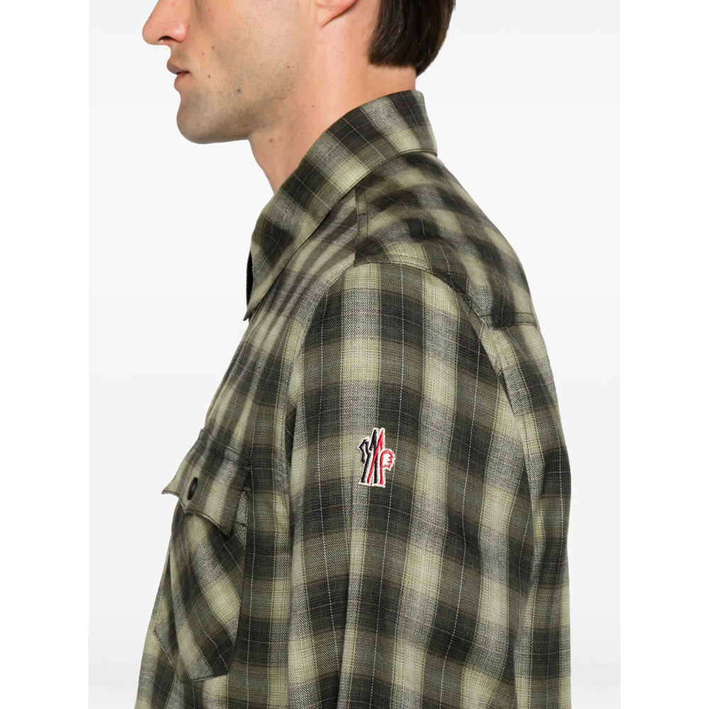 Moncler Grenoble Green Shirts Men