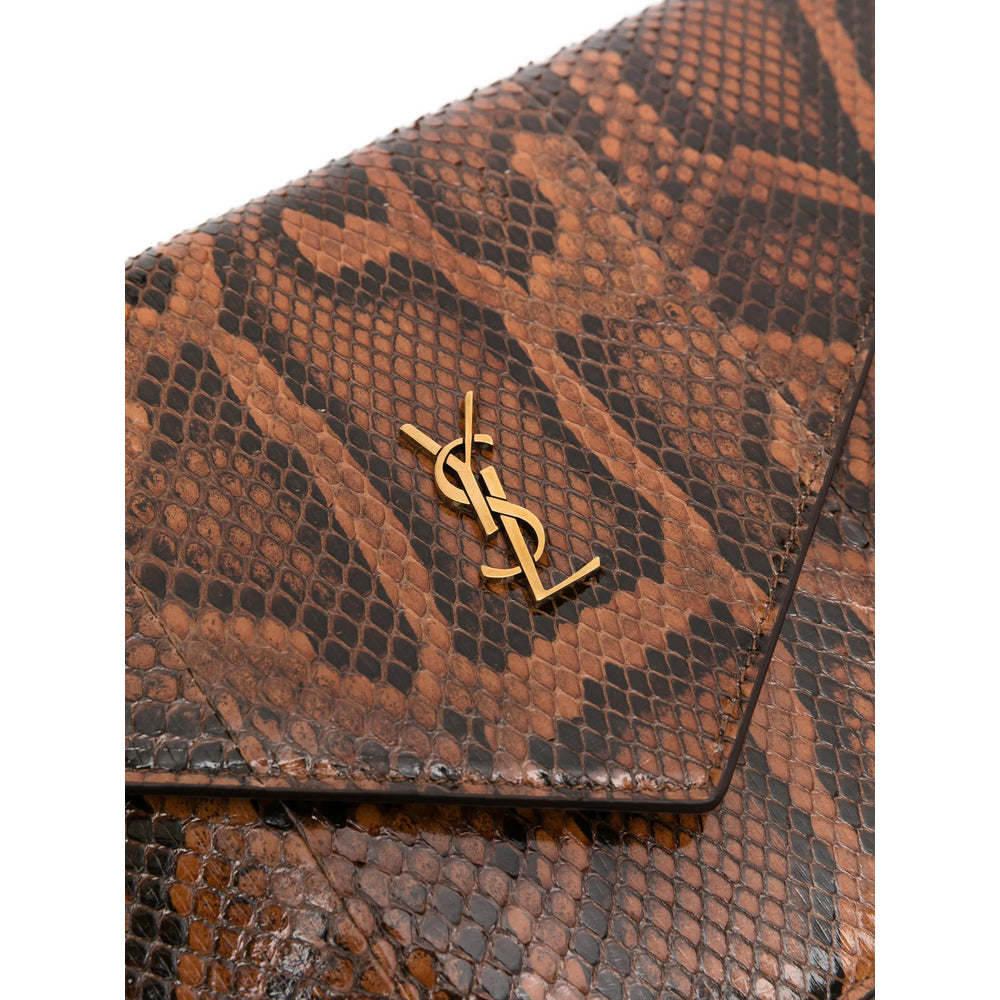 Saint Laurent Saint Laurent Brown Clutch Bags Women