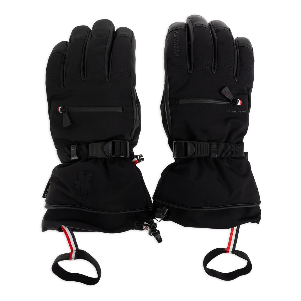 Moncler Grenoble Black Gloves Men