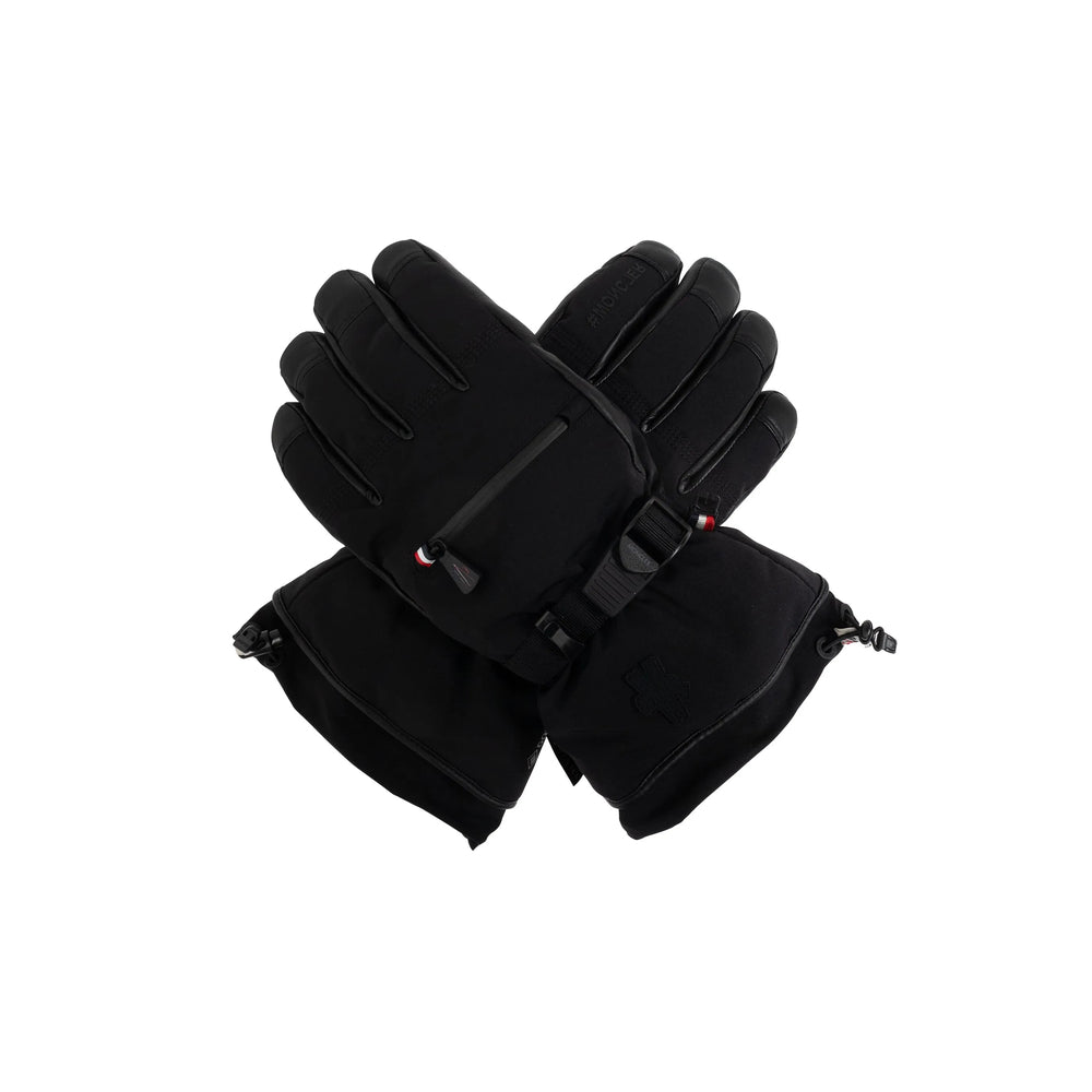 Moncler Grenoble Black Gloves Men